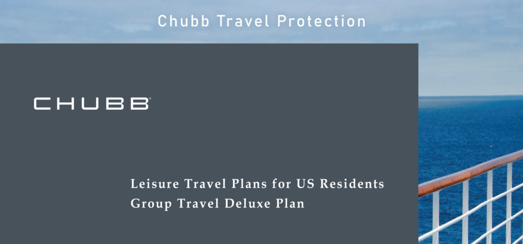 chubb travel insurance brochure